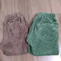 ビッツ　動物柄コーデュロイパンツ　２点セット　95　100