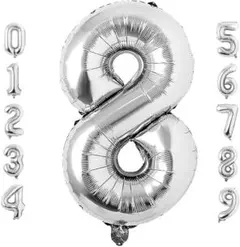 数字 バルーン 40インチ 大きい バースデーバルーン【数字8】