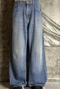 NAUTICA〈ワイドデニムパンツ W36 L32 色落ち ヒゲ ストリート〉のサムネイル