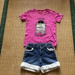 BABY DOLL Tシャツ＆デニムショートパンツ 140メゾピアノ
