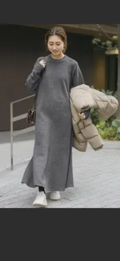 spick&span　ニットワンピース