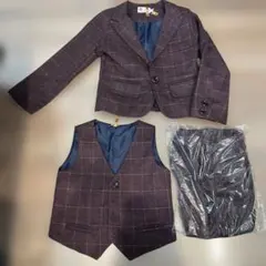 フォーマルスーツ パープル系チェック