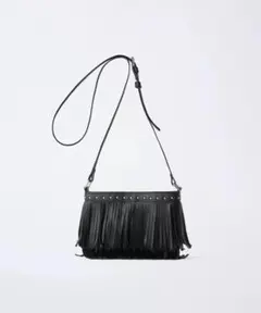 ZARA フリンジ付き ショルダーバッグ