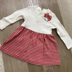 お値下げしました☆ミキハウス　ホットビスケッツ　ベビー　ワンピース