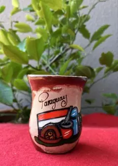 パラグアイ風景が描かれた マテ茶カップ マテ茶器 マテ壺 Mate - メルカリ