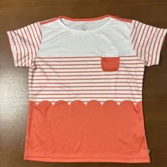 プリンス　オレンジと白のストライプ Tシャツ