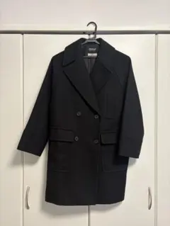 美品　Bellandi ミドルPコート　ブラック