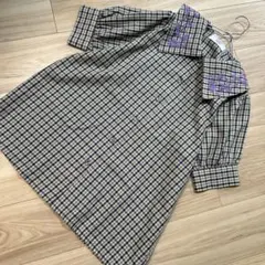 【美品】jouetie ジュエティ ブラウス チェック 刺繍 襟付き Mのサムネイル