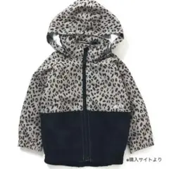 ブリーズ カラバリ ウィンドブレーカー レオパード リヒョウ柄 130
