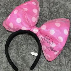 Disney ミニーマウス カチューシャ ピンク ドットのサムネイル
