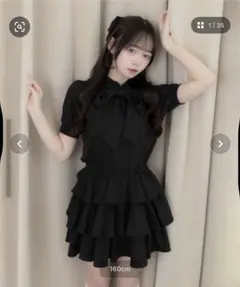 WEGO ビッグリボンティアードワンピース