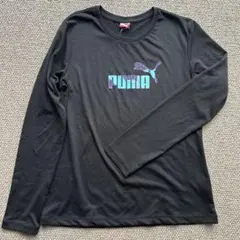 PUMA ロングスリーブ Tシャツ 黒色