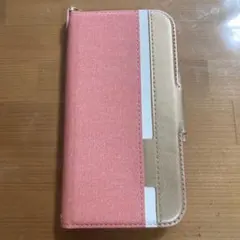 iPhone13PRO ピンクゴールド手帳型スマホケース