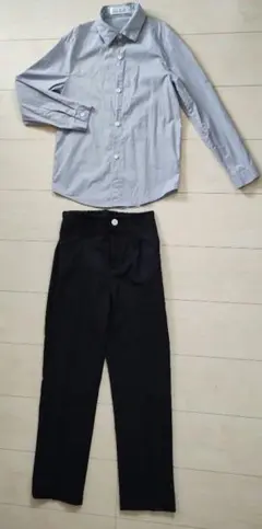 ボタンダウンシャツ＆スラックス セット 140