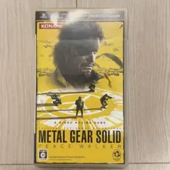PSP メタルギアソリッド ピースウォーカー　裏表紙付き特典　説明書有　動作確認