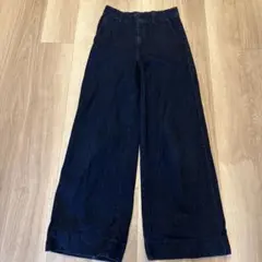 UNIQLO ワイドパンツ Sサイズ ダークブルー