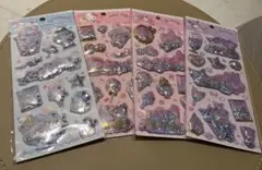 サンリオ キラキラカプセルシール　シール　　キティ　クロミ　シナモロール