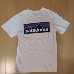 patagonia ホワイト Tシャツ バックプリント