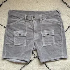Lee コーデュロイ ショートパンツ グレー Lサイズ