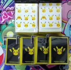 ピカチュウとかみなり　デッキシールド 4個　デッキケース 2個　まとめ売り