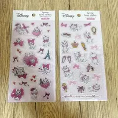 ディズニー マリーちゃん エポキシラメシール 立体シール ぷくぷくシール
