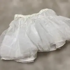 ホワイトメッシュパニエ フリル付き