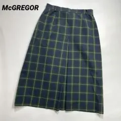 McGREGOR チェック柄　タイトスカート膝丈　緑　グリーン　66-92のサムネイル