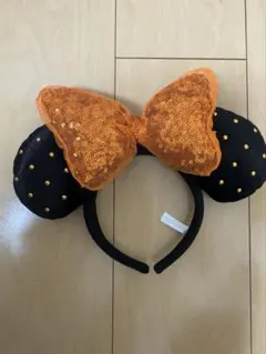 ディズニーカチューシャ　オレンジリボン