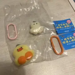 猫原商店の愉快な仲間たち マスコットフィギュア カラビナつき あひる まめねこ