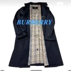 BURBERRY BLACK LABEL ステンカラーコート　ノバチェック 美品