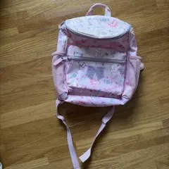 キャラクター柄ピンクリュック　サンリオ