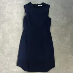 JIL SANDER ノースリーブワンピース ネイビー 36 イタリア製のサムネイル