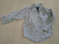 ラルフローレン　ボタンダウン チェックシャツ 　２Ｔ