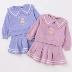 メゾピアノ♡ビッグカラークマトレーナー　セットアップ