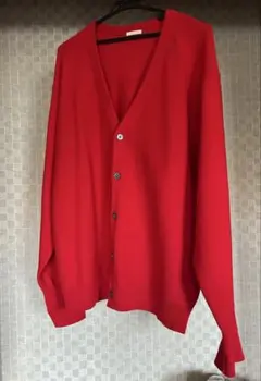 ★美品！ユニクロ UNIQLO 赤カーディガン　Ｌ