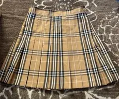 バーバリーチェック柄プリーツミニスカート　M WEGO STANDARD