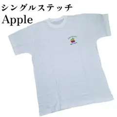 Apple　シングルステッチ　企業物　®️入り　レインボーロゴ　L　アップルのサムネイル