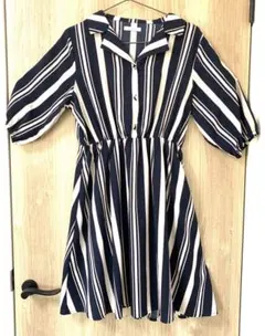 【美品】 オリーブデオリーブ　ストライプワンピ　ワンピース