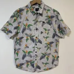 Rip Curl アロハシャツ 半袖 ボタニカル柄 コットン100% XLのサムネイル