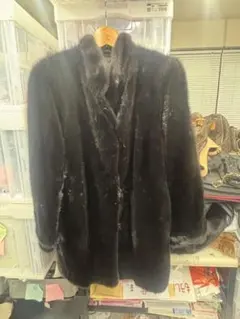 LANVIN SAGA MINK サガミンク 銀ラベル サガミンクコート黒 - メルカリ