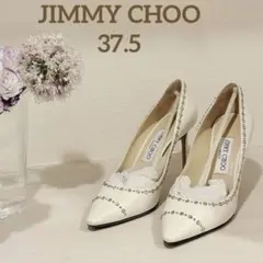 【JIMMY CHOO】結婚式 前撮り ブライダルシューズ パンプス ホワイトのサムネイル