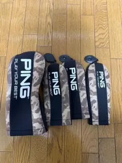 PING 迷彩柄 ヘッドカバー 4個セット