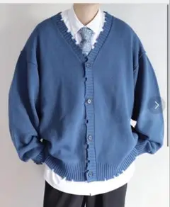 サイドライン ダメージカーディガン