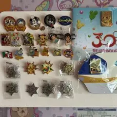 ディズニー　ピンバッジ　20個　シューティングバッジ6個