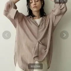 美品CLANE CHAMBRAY LOOSE SHIRTのサムネイル