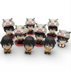 鬼滅の刃 すわらせ隊 まちぼうけ ならぶんです 嘴平伊之助 カプセルトイ