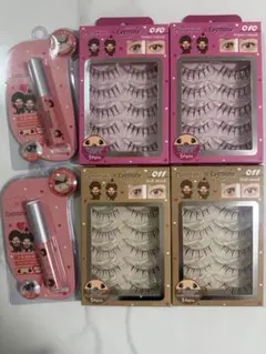 Monchhichi × Eyemony つけまつげ 4種セット 接着剤2つ付き - メルカリ