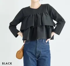 BASEMENT online ベースメントオンライン　クロップドフレアニット