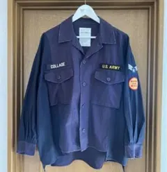 【美品】RODEO CROWNS  ミリタリー　オーバーシャツ  ネイビー