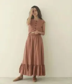 ⭐️CAVEZAROSSO セパレートライクワンピース⭐️テラコッタのサムネイル